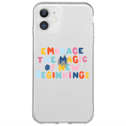 Apple iPhone 12 Mini Embrace Transparent Silicone TPU Θήκη