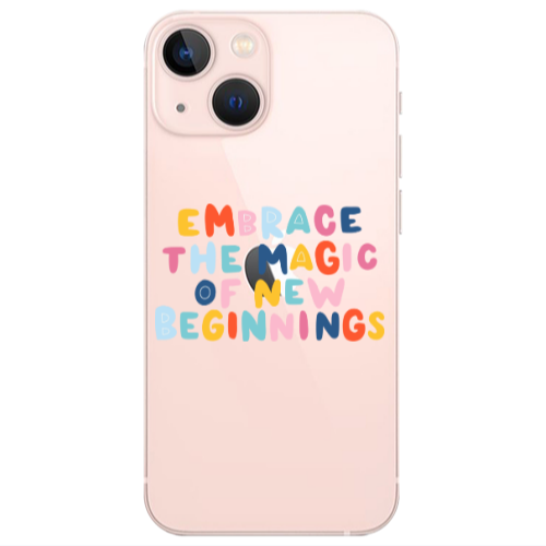 Apple iPhone 13 Mini Embrace Transparent Silicone TPU Θήκη