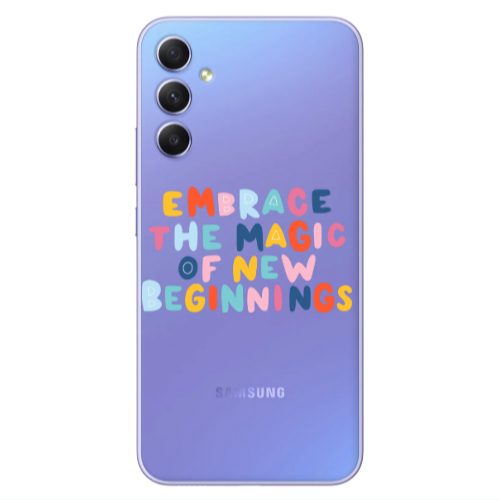 Samsung A34 Embrace Transparent Silicone TPU Θήκη