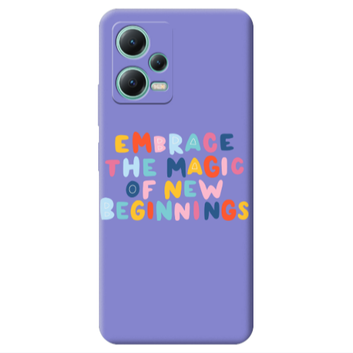 Xiaomi Redmi Note 12 Pro 5G Embrace Purple Colored Silicone TPU Θήκη