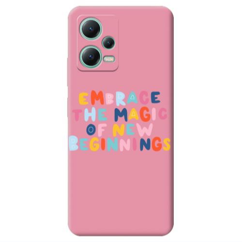 Xiaomi Redmi Note 12 Pro 5G Embrace Pink Colored Silicone TPU Θήκη