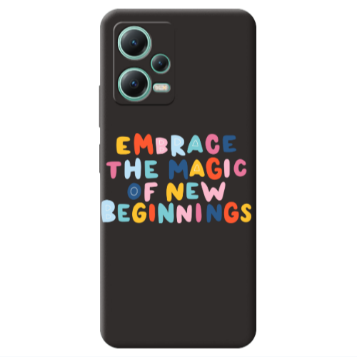Xiaomi Redmi Note 12 Pro 5G Embrace Black Colored Silicone TPU Θήκη