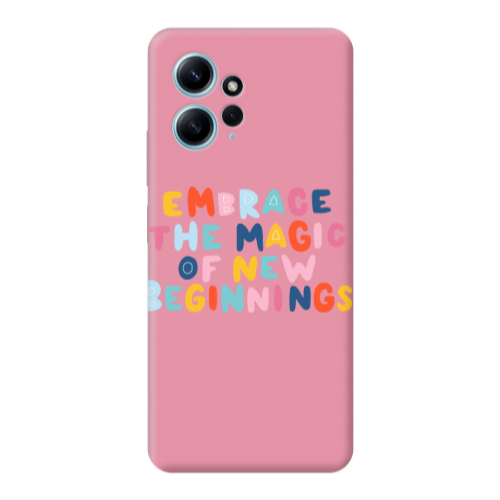 Xiaomi Redmi Note 12 4G Embrace Pink Colored Silicone TPU Θήκη