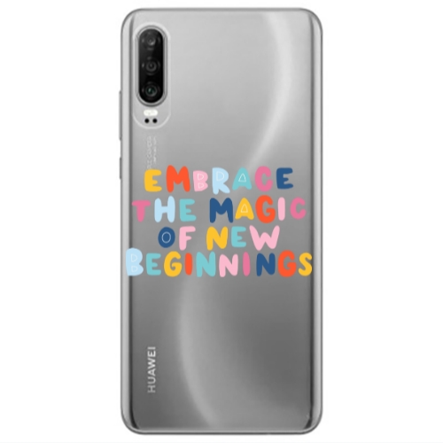 Huawei P30 Embrace Transparent Silicone TPU Θήκη