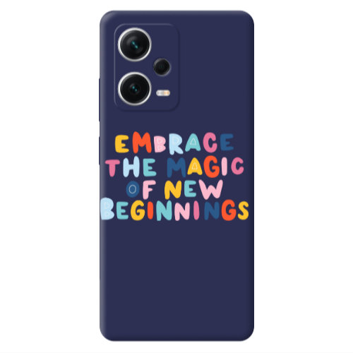 Xiaomi Poco X5 Embrace Dark blue Colored Silicone TPU Θήκη
