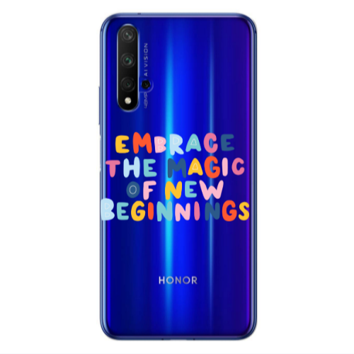 Huawei Nova 5 T Embrace Transparent Silicone TPU Θήκη
