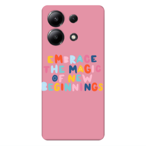 Xiaomi Redmi Note 13 4G Embrace Pink Colored Silicone TPU Θήκη