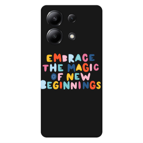 Xiaomi Redmi Note 13 4G Embrace Black Colored Silicone TPU Θήκη