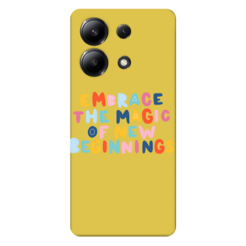 Xiaomi Redmi Note 13 4G Embrace Yellow Colored Silicone TPU Θήκη