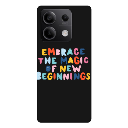 Xiaomi Redmi Note 13Pro 5G Embrace Black Colored Silicone TPU Θήκη