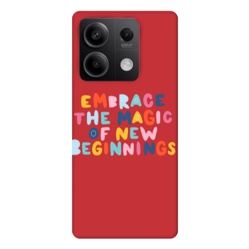 Xiaomi Redmi Note 13Pro 5G Embrace Red Colored Silicone TPU Θήκη