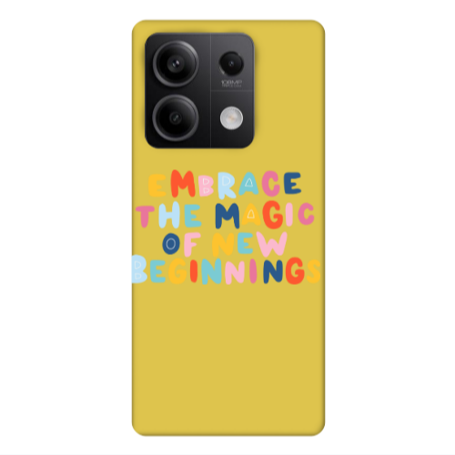 Xiaomi Redmi Note 13Pro 5G Embrace Yellow Colored Silicone TPU Θήκη