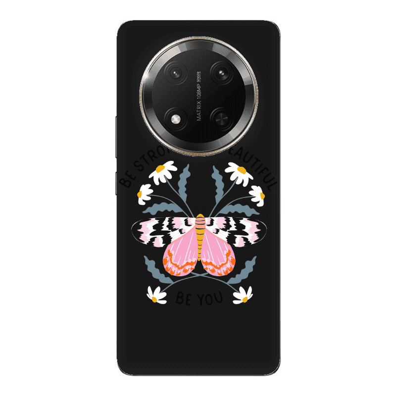Honor Magic 7 Lite Be Strong Black Colored Silicone TPU Θήκη