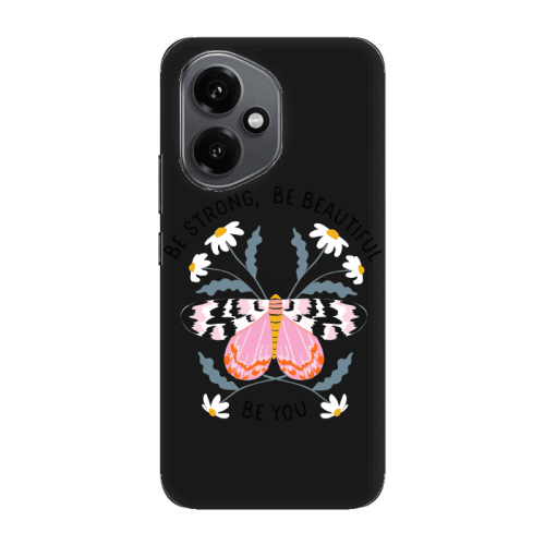 Honor Magic 400 Be Strong Black Colored Silicone TPU Θήκη