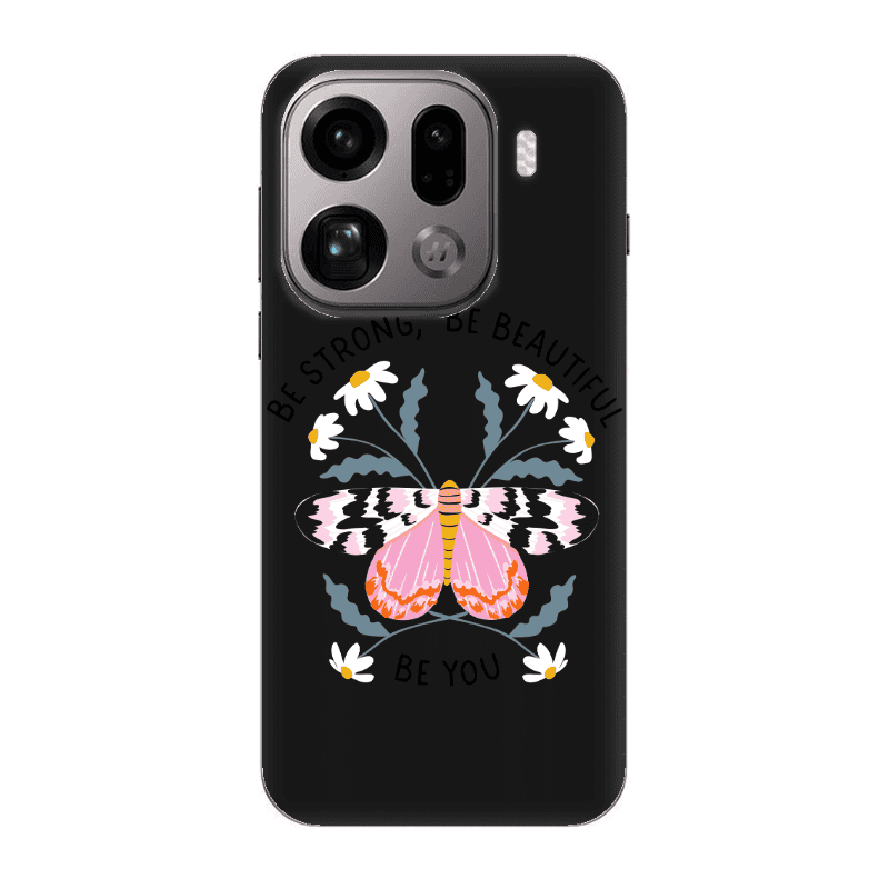 Oppo Find X9 Pro Be Strong Black Colored Silicone TPU Θήκη