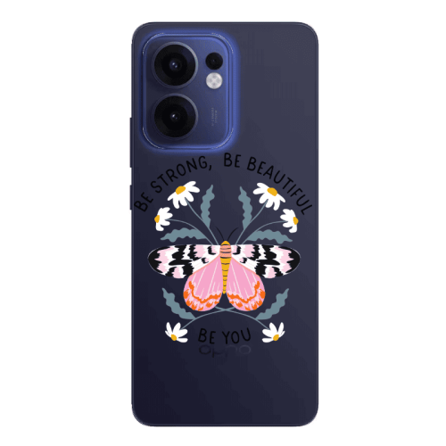 Oppo Reno13 FS Be Strong Transparent Silicone TPU Θήκη