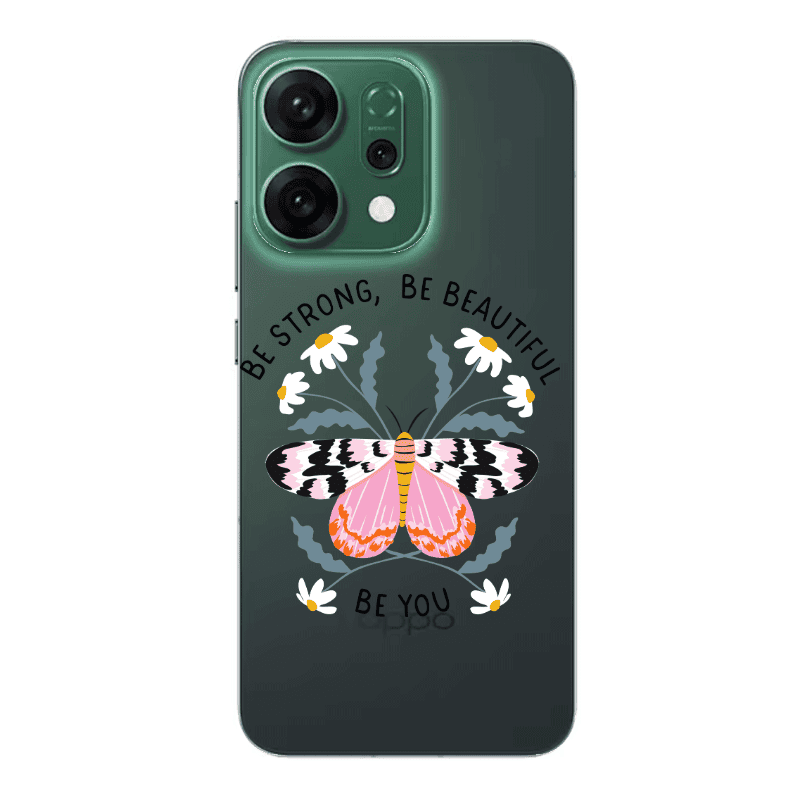 Oppo RENO 14 Be Strong Transparent Silicone TPU Θήκη