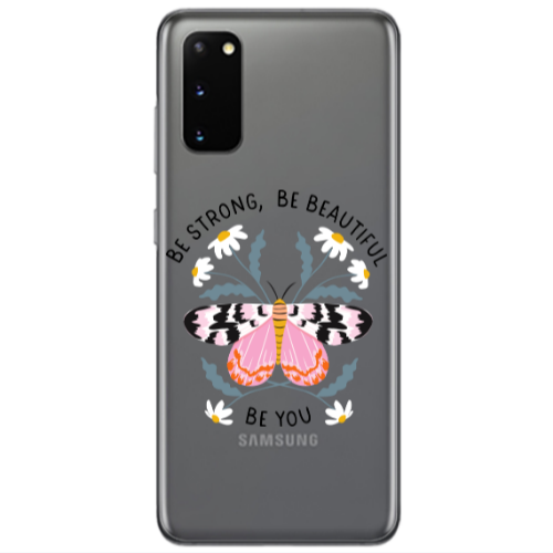 Samsung S20 Be Strong Transparent Silicone TPU Θήκη