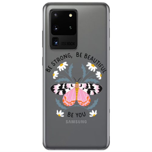 Samsung S20 Ultra Be Strong Transparent Silicone TPU Θήκη