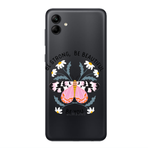 Samsung A04 Be Strong Transparent Silicone TPU Θήκη