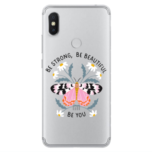 Xiaomi Redmi S2 Be Strong Transparent Silicone TPU Θήκη