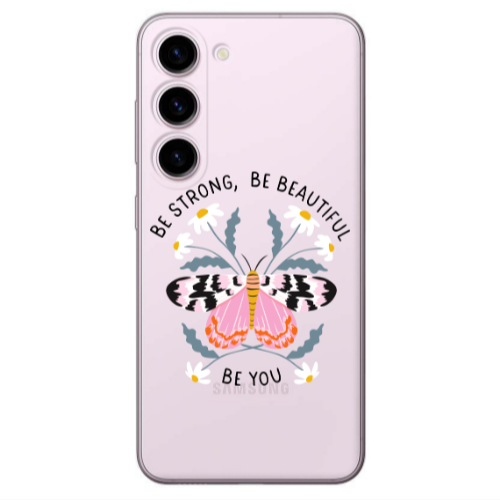 Samsung S23 Plus Be Strong Transparent Silicone TPU Θήκη