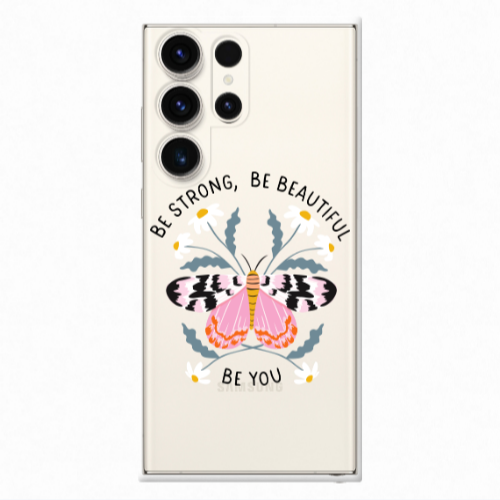 Samsung S23 Ultra Be Strong Transparent Silicone TPU Θήκη