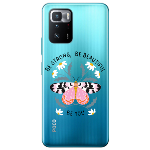 Xiaomi Poco X3 GT Be Strong Transparent Silicone TPU Θήκη