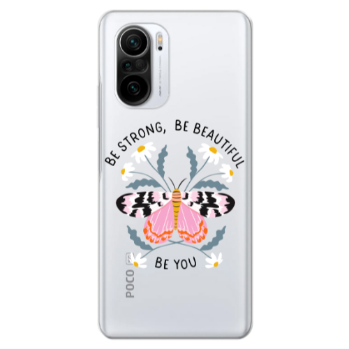 Xiaomi Poco F3 Be Strong Transparent Silicone TPU Θήκη