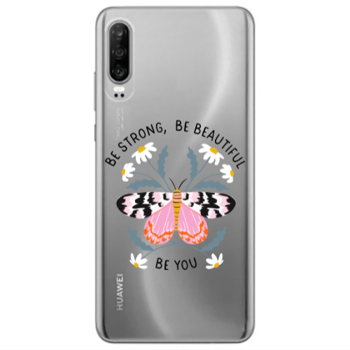 Huawei P30 Be Strong Transparent Silicone TPU Θήκη