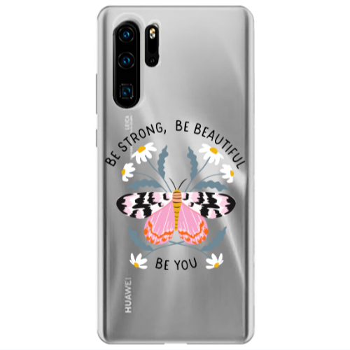 Huawei P30 Pro Be Strong Transparent Silicone TPU Θήκη