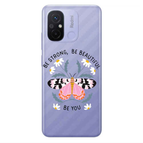 Xiaomi Redmi 12C Be Strong Transparent Silicone TPU Θήκη
