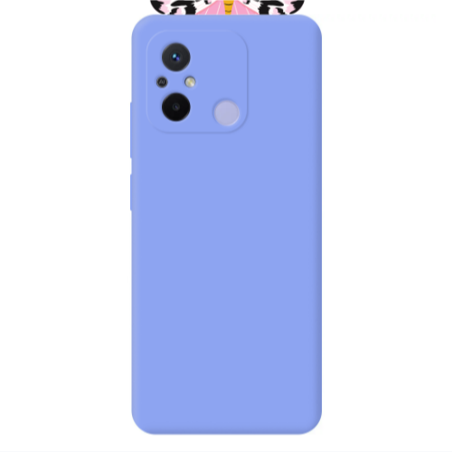 Xiaomi Redmi 12C Be Strong Light Purple Colored Silicone TPU Θήκη
