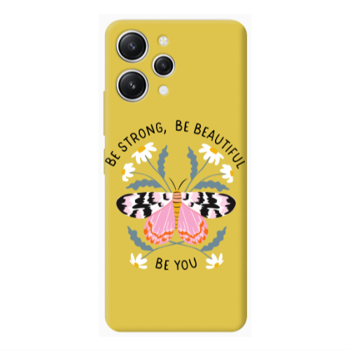 Xiaomi Redmi 12 Be Strong Yellow Colored Silicone TPU Θήκη