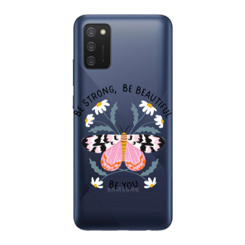 Samsung A02s Be Strong Transparent Silicone TPU Θήκη
