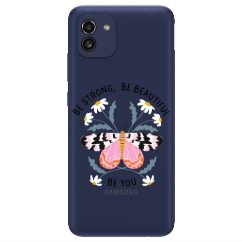Samsung A03 Be Strong Transparent Silicone TPU Θήκη