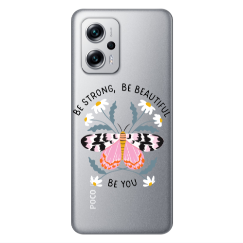 Xiaomi Poco X4 GT Be Strong Transparent Silicone TPU Θήκη