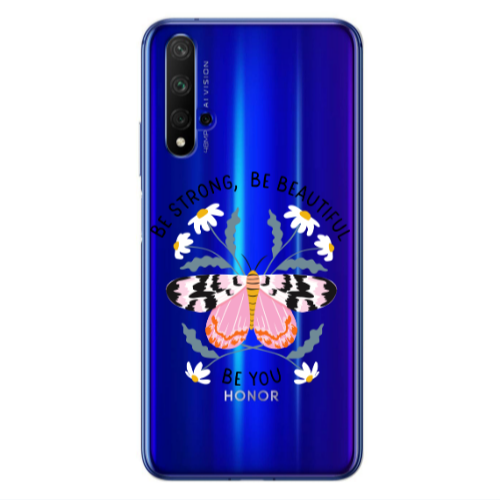 Huawei Nova 5 T Be Strong Transparent Silicone TPU Θήκη