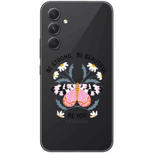 Samsung Galaxy A25 Be Strong Transparent Silicone TPU Θήκη