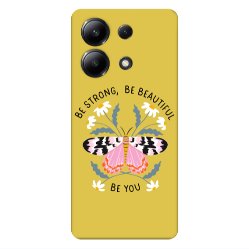 Xiaomi Redmi Note 13 4G Be Strong Yellow Colored Silicone TPU Θήκη