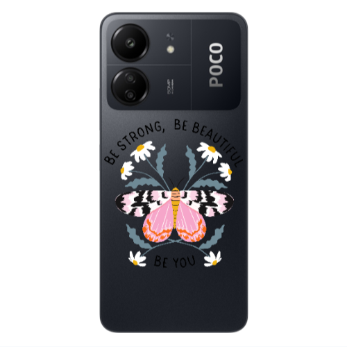 Xiaomi Poco C65 Be Strong Transparent Silicone TPU Θήκη