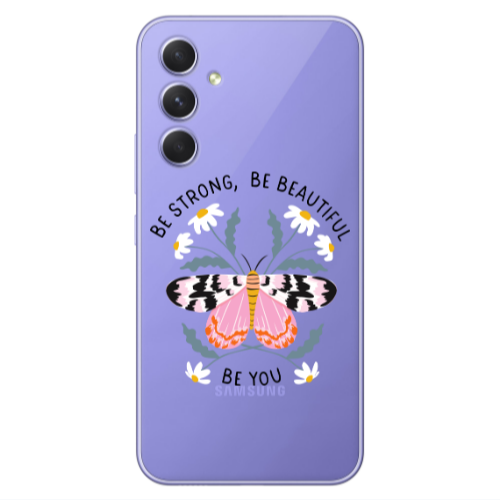 Samsung A55 Be Strong Transparent Silicone TPU Θήκη