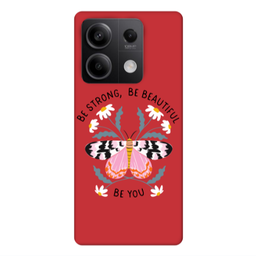 Xiaomi Redmi Note 13Pro 5G Be Strong Red Colored Silicone TPU Θήκη