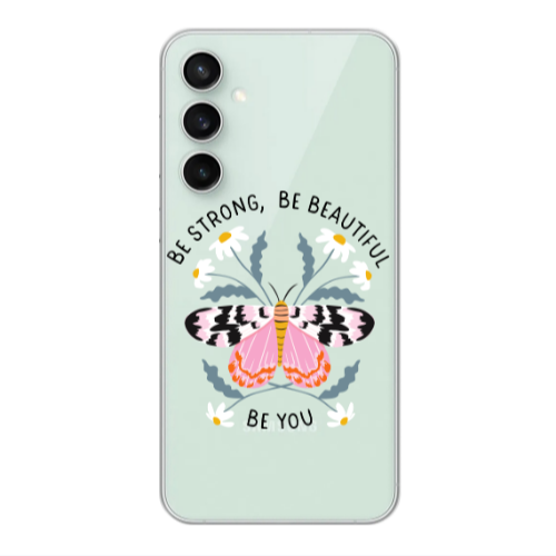 Samsung S24 FE Be Strong Transparent Silicone TPU Θήκη
