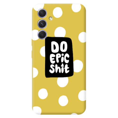 Samsung A56 Do Epic Shit Yellow Colored Silicone TPU Θήκη