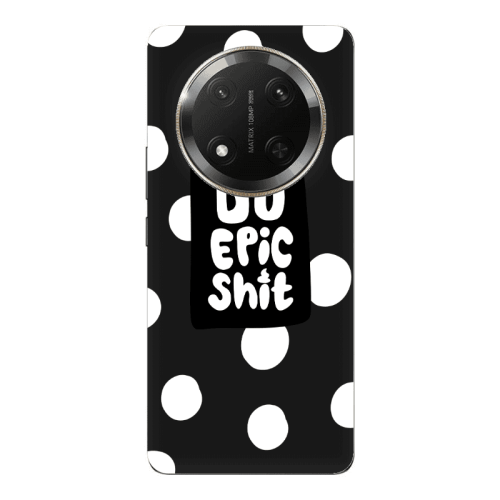 Honor Magic 7 Lite Do Epic Shit Black Colored Silicone TPU Θήκη