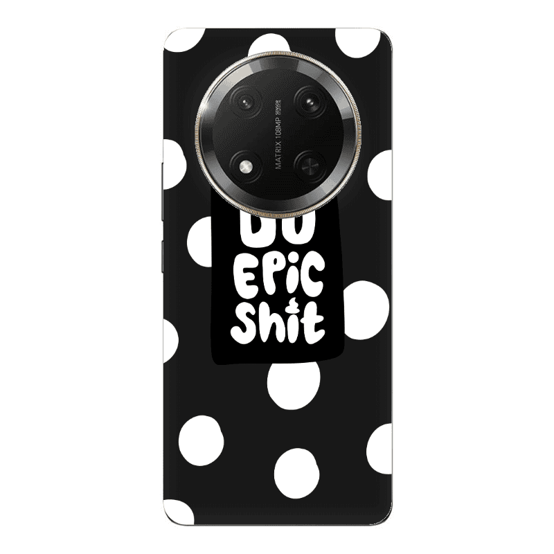 Honor Magic 7 Lite Do Epic Shit Black Colored Silicone TPU Θήκη