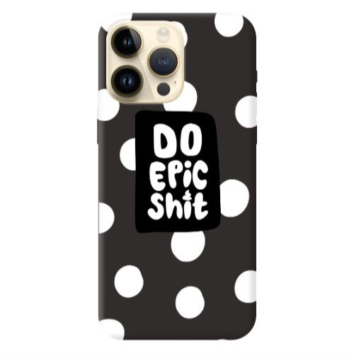 Apple iPhone 13 Pro Max Do Epic Shit Black Colored Silicone TPU Θήκη