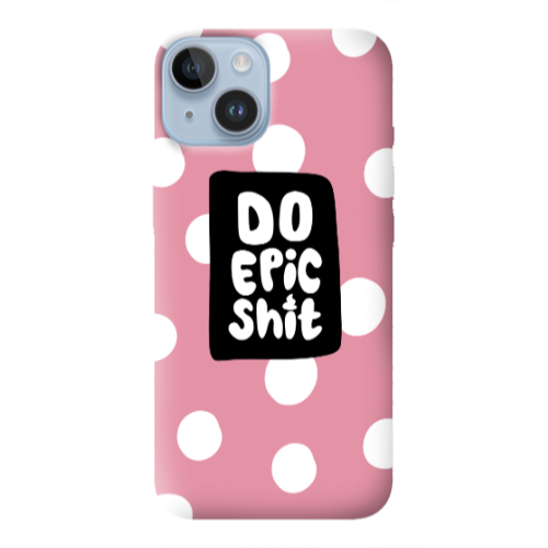 Apple iPhone 14 Plus Do Epic Shit Pink Colored Silicone TPU Θήκη