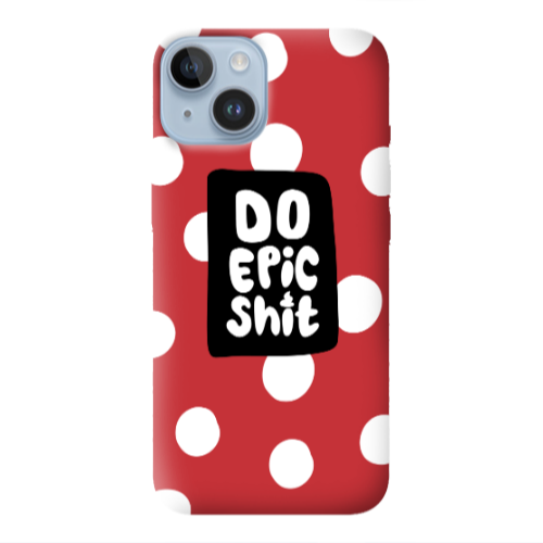 Apple iPhone 14 Plus Do Epic Shit Red Colored Silicone TPU Θήκη